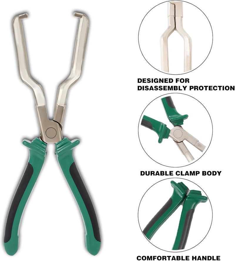 Aleric Electrical Disconnect Pliers - 2Pcs Fuel Line Disconnect Tool, Fuel Filter Caliper, Fuel Line Petrol Clip Pipe Pliers, Automotive Electrical Connector Disconnect Fuel Feed Pipe Repair Tool - Image 2